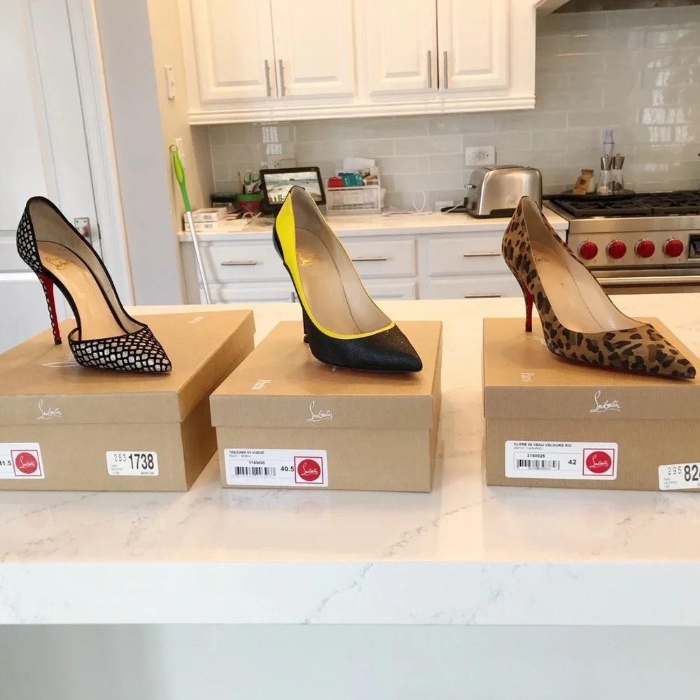 SOLD Christian Louboutin Clare Leopard Pumps Size 42 - Picture 5 of 6